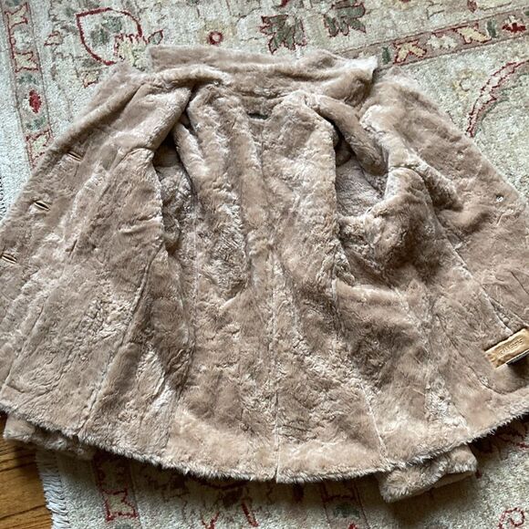 Vintage Guess Genuine Leather Faux Fur Three Button Jacket Size Medium - Picture 8 of 15